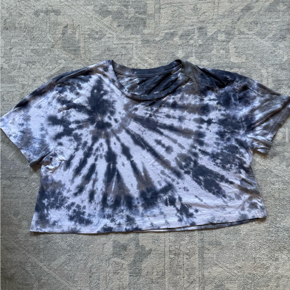 Custom Tie-Dyed Boxy Crop Top T-Shirt